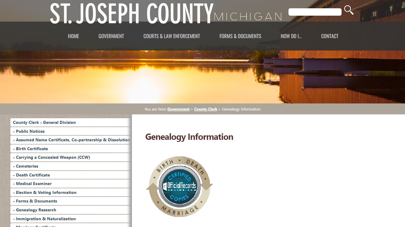 County Clerk - St. Joseph County Michigan